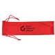 a red multipurpose drawstring pouch