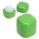 aerial view a lime green chap - cube vanilla lip balm, image 1 of 2
