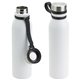 aerial view a white tijuana 23 oz vacuum insulated stainless steel bottle, image 1 of 2