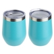 aerial view a teal pero 12 oz copper - lined powder - coated insulated goblet, image 1 of 2