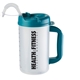 aerial view a teal 32oz measurement mug, image 1 of 2