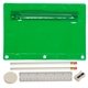 aerial view a green translucent deluxe school kit - blank contents, image 1 of 2