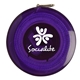 aerial view a translucent purple round tape measure, image 1 of 4