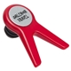 aerial view a red roll - block wine stand stopper, image 1 of 2