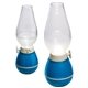 aerial view a blue interactive whisper touch lamp, image 1 of 2
