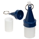 aerial view a blue floating buoy waterproof container with key ring, image 1 of 2