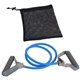 aerial view a blue dynamo exercise band, image 1 of 2