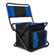 aerial view a blue-reflex folding cooler chair, image 1 of 6
