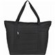 aerial view a black insulated jumbo cooler tote, image 1 of 2