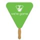 a white triangle hand fan full color (1 side) - paper products