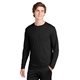 aerial view a black sport - tek(r) long sleeve posicharge(r) competitor(tm) cotton touch(tm) tee, image 1 of 5