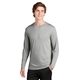 aerial view a silver sport - tek(r) long sleeve posicharge(r) competitor(tm) cotton touch(tm) tee, image 1 of 5