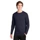 aerial view a true navy sport - tek(r) long sleeve posicharge(r) competitor(tm) cotton touch(tm) tee, image 1 of 5