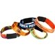 a custom 3/4 sublimated heavy weight satin cloth wristband