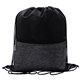 a gray x line drawstring backpack