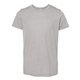 aerial view a athletic grey triblend bella + canvas - youth triblend tee, image 1 of 4