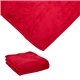 aerial view a red fairmont mink touch blanket, image 1 of 4