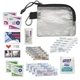 aerial view a black first aid safety and wellness kit, image 1 of 2