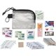 aerial view a black outdoor adventure first aid safety kit, image 1 of 2