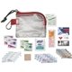 aerial view a red outdoor adventure first aid safety kit, image 1 of 2