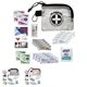 a group of first aid safety and wellness kit