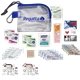 a group of outdoor adventure first aid safety kit