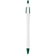 aerial view a green w/blue ink dart click ballpoint pen - promotional pens, image 1 of 2