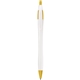aerial view a yellow w/black ink dart click ballpoint pen - promotional pens, image 1 of 3