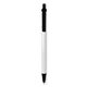 a white barrel & black trim bic(r) prevaguard(r) clic stic(r) pen