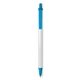 a white barrel & blue trim bic(r) prevaguard(r) clic stic(r) pen