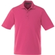 aerial view a magenta (337) mens dade short sleeve performance polo, image 1 of 3