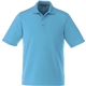 aerial view a aspen blue (430) mens dade short sleeve performance polo, image 1 of 3