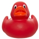 aerial view a red mini leisure rubber duck for promotion, image 1 of 3