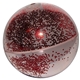 a red high bounce glitter ball