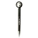 aerial view a black tire ballpoint clicker pen, image 1 of 2