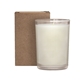 aerial view a sugar cookie 8 oz scented tumbler candle in a cardboard gift box, image 1 of 4
