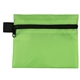 aerial view a green 9 piece hand sanitizer healthy living pack in zipper kit components inserted into zipper kit, image 1 of 2