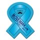 a custom full color coaster - ribbon shape