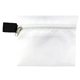 aerial view a white europa 5 piece kit with 3- ply mask antiseptic wipes in zipper pouch, image 1 of 2