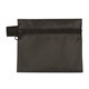 aerial view a black europa 5 piece kit with 3- ply mask antiseptic wipes in zipper pouch, image 1 of 3