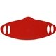 a red simple fabric face mask