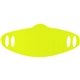 a neon yellow simple fabric face mask