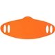 a neon orange simple fabric face mask