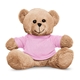 aerial view a pink 7 teddy bear, image 1 of 2