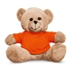 aerial view a orange 7 teddy bear, image 1 of 2