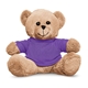 aerial view a purple 7 teddy bear, image 1 of 2