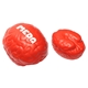 a red colored brain squeeze stress ball