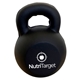 aerial view a black kettle bell stress reliever, image 1 of 7