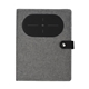 aerial view a grey navigate notebook w / wireless phone charger, image 1 of 6