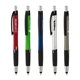 a group of syracuse plunge - action ballpoint / stylus pen